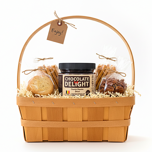 Chocolate Delight Gourmet Gift Basket - Exquisite Chocolate Spread, Butter