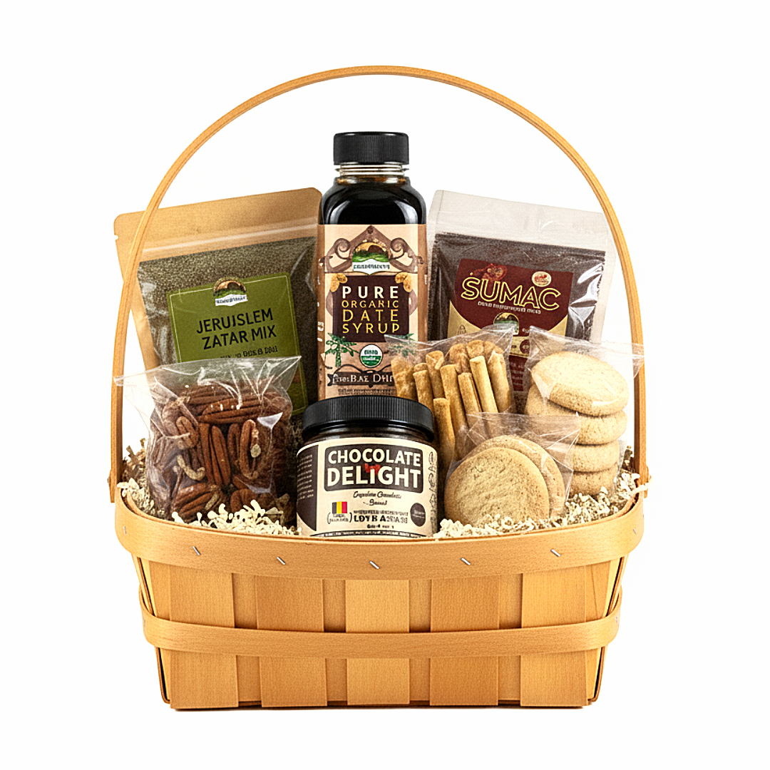 Gourmet Celebration Gift Basket A symphony of flavors from the Mediterranean and beyond, this gift basket is a thoughtfully curated treasure trove designed to delight on birthdays, Valentine’s Day, Thanksgiving, Christmas, or any moment worth celebrating.