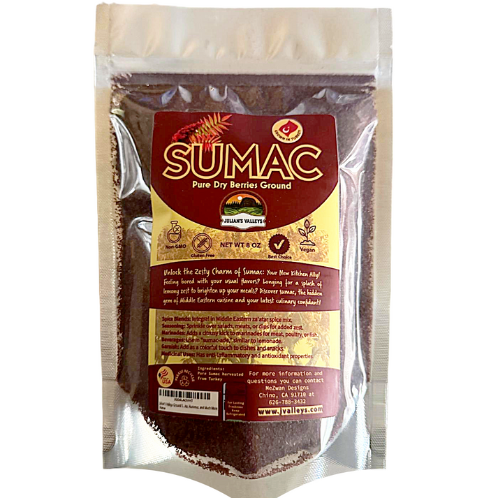 Turkish Sumac - Pure Ground Sumac Berries (8 oz) - Authentic Flavor fr ...
